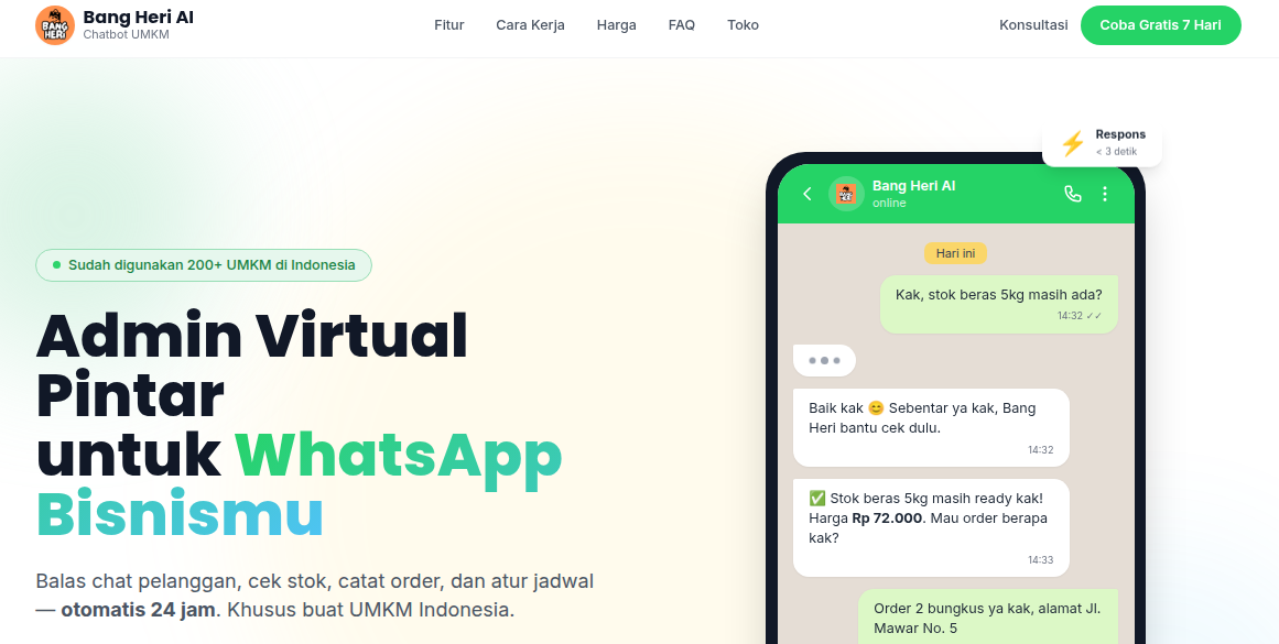 UMKM Chatbot Platform